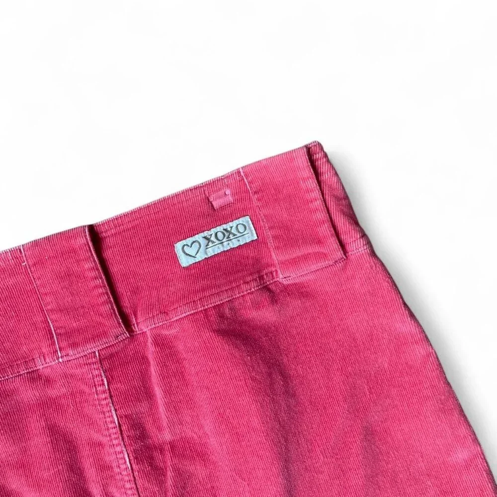 XOXO Pink Corduroy Mini Skirt